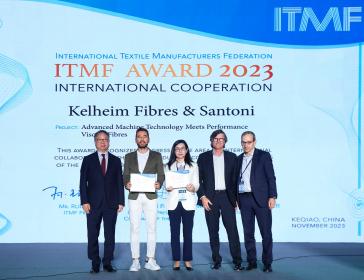 Kelheim Fibres and Santoni win ITMF International Cooperation Award 2023