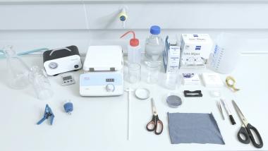 Prüf-Kit für textilen Mikrofaseraustrag